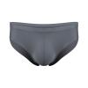 Ctreela Bulge Enhancing Hip Briefs for Mens Ice Silk One-Piece Underwear Seamless Cooling Undies Quick Dry Underpants Gray view 3