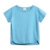 5 Basketball Toddler Kids Baby Boys Girls Solid Short Sleeve Crewneck Irregular T Shirts Tops Tee (Sky Blue, 2-3 Years) view 1