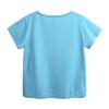 5 Basketball Toddler Kids Baby Boys Girls Solid Short Sleeve Crewneck Irregular T Shirts Tops Tee (Sky Blue, 2-3 Years) view 3