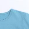 5 Basketball Toddler Kids Baby Boys Girls Solid Short Sleeve Crewneck Irregular T Shirts Tops Tee (Sky Blue, 2-3 Years) view 4