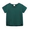 5 Basketball Toddler Kids Baby Boys Girls Solid Short Sleeve Crewneck Irregular T Shirts Tops Tee (Green, 1-2 Years) view 1