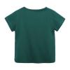 5 Basketball Toddler Kids Baby Boys Girls Solid Short Sleeve Crewneck Irregular T Shirts Tops Tee (Green, 1-2 Years) view 3