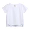 5 Basketball Toddler Kids Baby Boys Girls Solid Short Sleeve Crewneck Irregular T Shirts Tops Tee (White, 6-12 Months) view 1