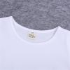 5 Basketball Toddler Kids Baby Boys Girls Solid Short Sleeve Crewneck Irregular T Shirts Tops Tee (White, 6-12 Months) view 4