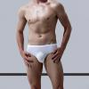 Ctreela Bulge Enhancing Hip Briefs for Mens Ice Silk One-Piece Underwear Seamless Cooling Undies Quick Dry Underpants White view 2