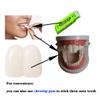 2 Pieces 17mm Deluxe Custom Big Buck Teeth Caps for Clown Bunny Hillbilly Costume (white) view 3
