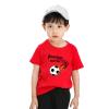 Athletic T Shirt Toddler Kids Girls Boys Football Cartoon 3D Prints Loose Tops Soft Short Sleeve T (Red, 4-5 Years) view 2