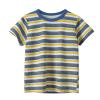 Dry Fit Short Toddler Kids Baby Boys Girls Striped Camouflage Short Sleeve Crewneck T Shirts Tops (Yellow, 3-4 Years) view 1