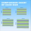 ALAGEO Beach Blanket Green Stripe Sandproof Waterproof Beach Mat Blue and White Sand Free Mat Quick Drying Beach Essentials for Vacation Lightweight with 4 Stakes & Corner Pockets 83"x79" view 2