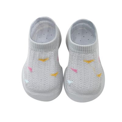 Toddler Boys Boots Infant Boys Girls Socks Shoes Toddler Breathable Mesh The Floor Socks Non Slip (Grey, 12-18 Months)