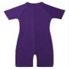 Moily Boys Girls Solid Zip Up UPF 50+ Shorty Wetsuit Athletic One Piece Swimsuit Surf Rashguard Shirts Purple 10 Years view 4
