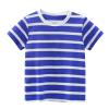 Big Boys Shirt Long Sleeve Toddler Kids Baby Boys Girls Striped Short Sleeve Crewneck T Shirts Tops (Blue, 2-3 Years) view 1