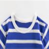 Big Boys Shirt Long Sleeve Toddler Kids Baby Boys Girls Striped Short Sleeve Crewneck T Shirts Tops (Blue, 2-3 Years) view 3