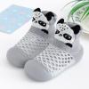 Born Navy Shoes Infant Boys Girls Animal Prints Cartoon Socks Shoes Toddler Breathable Mesh The (Grey, 18-24 Months) view 2