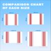ALAGEO Beach Blanket Red Ticking Vertically Stripe Sandproof Waterproof Beach Mat Simple Style White Sand Free Mat Quick Drying Beach Essentials Lightweight with 4 Stakes & Corner Pockets 95"x80" view 2