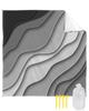 Beach Blanket Grey Modern Geometric Sandproof Waterproof Beach Mat Gray Abstract Beach Sand Free Mat Quick Drying Beach Essentials for Vacation Lightweight with 4 Stakes & Corner Pockets 118"x108" view 1
