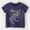 Boys Shirt Toddler Kids Girls Boys Cartoon 3D Prints Loose Tops Soft Short Sleeve T Shirt Tee Tops Clothes (Navy, 2 Years) view 2