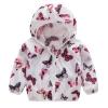 Coats Kids Toddler Boys Girls Sunscreen Jackets Printing Cartoon Hooded Outerwear Zipper Coats (Pink, 12 Months) view 1