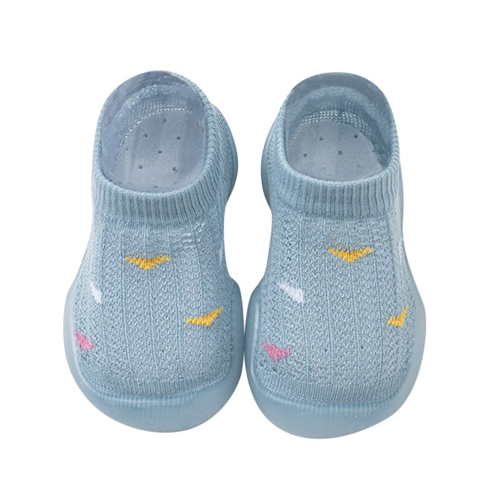Toddler Boys Boots Infant Boys Girls Socks Shoes Toddler Breathable Mesh The Floor Socks Non (Dark Blue, 6-12 Months)