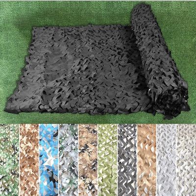 LGLFDJ Heavy Duty Black Camo Netting, Outdoor Hunting Military Camouflage Net Blinds, Durable Truck Cargo Camo Netting, for Car-Covering (Size : 7X9m(23ft X 29ft))