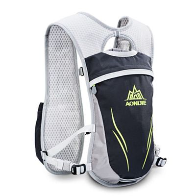 AONIJIE Running Hydration Vest Backpack 5.5L Lightweight & Breathable Water Backpack for Hiking Trail Running Cycling Race Marathon for Women Men (Gray - only Vest)