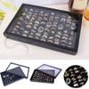 Magik 1-2 Pack 100 Slots Jewelry Ring Display Tray Holder Earrings Organizer w/Lid (1 Pack) view 3