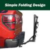 Young 4 Bike Rack - Bicycle Racks Mount Carrier for Cars, SUV and Minivans with 2" or 1-1/4 inch Hitch Receiver, Easy Assembly and Safe Locking view 2