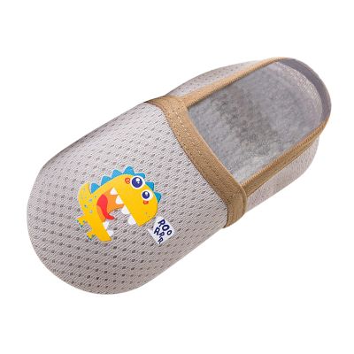Little Boys Shoes Animal Kids Boys Girls Socks Barefoot Aqua Shoes Socks Non Slip Floor Cartoon (Grey, 2-3 Years)