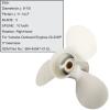 DLNIG 9 7/8 x 11 1/4-F Boat Moto Aluminum Propeller - for Yamaha Outboard Engines 20-30hpfor Yamaha F25 20HP 25HP 30HP 664-45947-01-EL10 Spline Tooth9.875x11.25RH - Aluminum Outboard Propeller view 3