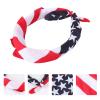 ABOOFAN Women's Scarves American Flag Square Hair Bandana Independence Day Patriotic Kerchief Head Scarf Bandana Square Hair Wraps Hair Decor for Women Girls Womens Headbands view 4
