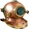 Nautica Decor Antique Diving Helmet US Navy Mark V Deep SCA| Anchor Engineering Helmet view 2