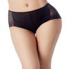 iB-iP Women's See-through Ladies Briefs Hipster Panties Eyelet Lace Knickers, Size: 14, Black view 2