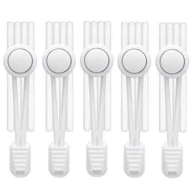 AIXMEET 5 Pairs Pure white shoe laces tieless, No Tie Shoe Laces for adults, Shoe Strings for Sneakers, No Tie Shoelaces for Kids and Adult, One Size Fits All, shoelaces for sneakers