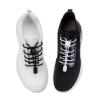 AIXMEET 5 Pairs Pure white shoe laces tieless, No Tie Shoe Laces for adults, Shoe Strings for Sneakers, No Tie Shoelaces for Kids and Adult, One Size Fits All, shoelaces for sneakers view 3
