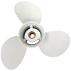 DLNIG 9 7/8x12-F Boat Moto Aluminum Propeller - for Yamaha Outboard Engines 20hp 25hp 30hp,Replace 664-45954-01-00,10 Spline Tooth,9.875x12 - Aluminum Outboard Propeller view 2