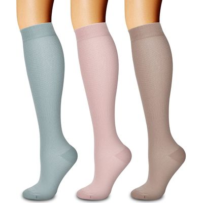 3 Pack Medical Compression Sock-Compression Sock For Women and Men Circulation -Best for Running,Nursing,Athletic Sports