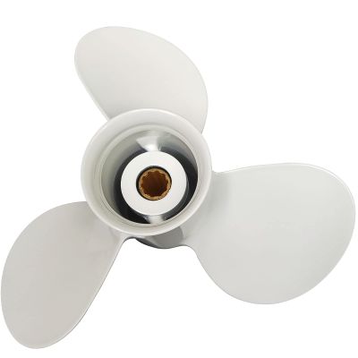 DLNIG 9 7/8x13-F Boat Moto Aluminum Propeller - for Yamaha Outboard Engines 20hp 25hp 30hp,Replace 664-45949-00-00 664-45949-02-EL,10 Spline Tooth,9.875x13 - Aluminum Outboard Propeller