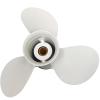 DLNIG 9 7/8x13-F Boat Moto Aluminum Propeller - for Yamaha Outboard Engines 20hp 25hp 30hp,Replace 664-45949-00-00 664-45949-02-EL,10 Spline Tooth,9.875x13 - Aluminum Outboard Propeller view 1