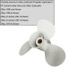 DLNIG 9 7/8x13-F Boat Moto Aluminum Propeller - for Yamaha Outboard Engines 20hp 25hp 30hp,Replace 664-45949-00-00 664-45949-02-EL,10 Spline Tooth,9.875x13 - Aluminum Outboard Propeller view 3