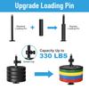 Uboway Weight Cable Pulley System: LAT Pull Down Machine with Dual Cable and Upgraded Loading Pin for Triceps, Back, Forearm, Shoulder, LAT and Lift Cable Pulley Attachments for Home Gym view 3