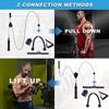 Uboway Weight Cable Pulley System: LAT Pull Down Machine with Dual Cable and Upgraded Loading Pin for Triceps, Back, Forearm, Shoulder, LAT and Lift Cable Pulley Attachments for Home Gym view 4