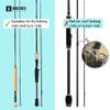 Booms Fishing PB3 5.4ft~6ft Fishing Rod Case, Portable Folded Fishing Pole Case with Two-Way Zippers, 0.6ft Extended Design Fishing Rod Bag, Fit for 2~3 Fishing Poles, 64"~72" view 4