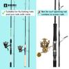 Booms Fishing PB4 5.4ft~6ft Fishing Rod and Reel Case, Portable Folded Fishing Pole Case, 0.6ft Extended Design Fishing Spinning Rod Bag, Fit for 2~3 Fishing Poles with Reels, 64"~72" view 4