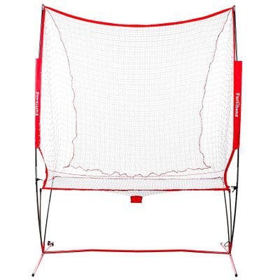 Furlihong NT01 Baseball & Tennis Ball Recycling System Net, 6 x 7ft, Portable Polyester Net and Fiberglass Frame, Compatible with 681PBH 680BH 6802BH Machines, with Carrying Bag (Net Only)