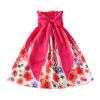 AnFeng Girls Easter Dresses Size 5 Toddler Kids Girls Floral Bohemian Flowers Bowknot Sleeveless Beach Straps Dress Princess Clothes (Red, 5 Years) view 2