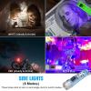 Fay Bless Portable LED Flashlight Keychain EDC Flash Light Strong Magnetic Work Emergency Camp Lamp Wtih UV Torch (Red) view 4