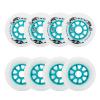 SKT HP Speed Inline Skate Wheels, 8 Pack 90mm 85A Replacement Roller Skate Wheels for Outdoor Speed Skating Skate Blue view 2