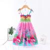 AnFeng Candy Dress Girls Toddler Kids Girls Floral Bohemian Flowers Sleeveless Beach Straps Dress Princess Clothes (Pink, 2 Years) view 2