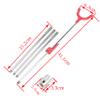 limaity Archery Bow Stand Holder Recurve Bow Stand Portable Foldable Bow Stand Use for Target Shooting Range Practice Competition (Blue) view 3