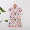 AnFeng Fall Dress for Girls Toddler Dress Sleeve Tang Dresses Princess Printed Cartoon Flowers Girls Suit Baby Short Floral Girls Dresses (D, 4-5 Years) view 3